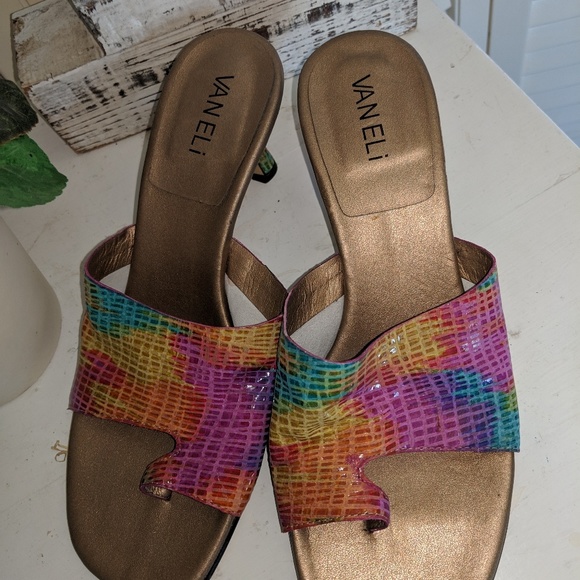 Vaneli Heels Women's sz 7.5 Rainbow - Picture 5 of 5